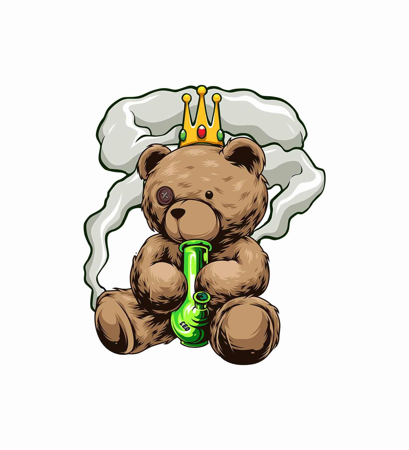 The CEO bear. Representing Alien Octane and You-smoke-mids.com for the CEO.  The bear with exotics!